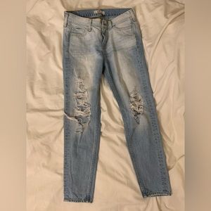 Hollister Blue Fade Ripped Jeans Size 25